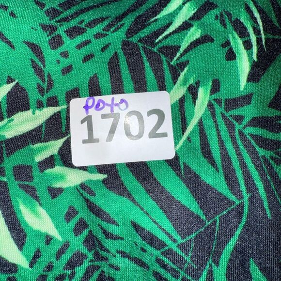 Green Pleated Short Sleeve Blouse - Picture 5 of 5